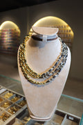 Collar esferas varias bicolor